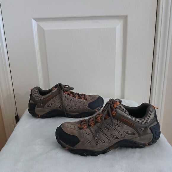 Merrell Moab 3 Brown Orange Low-Top Waterpoof Hiking Shoes Trail Sneakers Mens 8